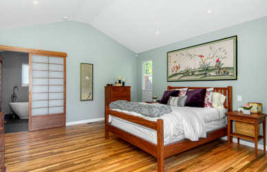 Como fazer espaço no quarto acima da cama: colocação de pinturas pelo Feng Shui. 170+ (Fotos) acentos brilhantes e elegantes