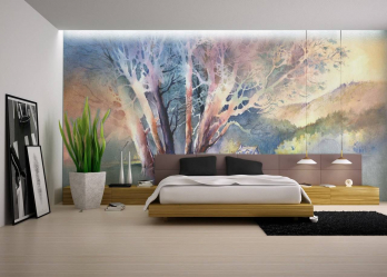Como fazer espaço no quarto acima da cama: colocação de pinturas pelo Feng Shui. 170+ (Fotos) acentos brilhantes e elegantes