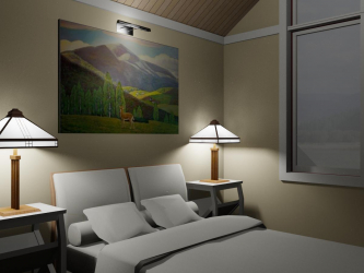 Como fazer espaço no quarto acima da cama: colocação de pinturas pelo Feng Shui. 170+ (Fotos) acentos brilhantes e elegantes