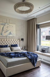 Como fazer espaço no quarto acima da cama: colocação de pinturas pelo Feng Shui. 170+ (Fotos) acentos brilhantes e elegantes