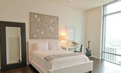 Como fazer espaço no quarto acima da cama: colocação de pinturas pelo Feng Shui. 170+ (Fotos) acentos brilhantes e elegantes
