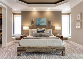 Como fazer espaço no quarto acima da cama: colocação de pinturas pelo Feng Shui. 170+ (Fotos) acentos brilhantes e elegantes