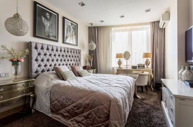Como fazer espaço no quarto acima da cama: colocação de pinturas pelo Feng Shui. 170+ (Fotos) acentos brilhantes e elegantes