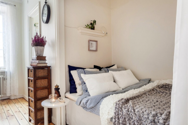 Como fazer espaço no quarto acima da cama: colocação de pinturas pelo Feng Shui. 170+ (Fotos) acentos brilhantes e elegantes