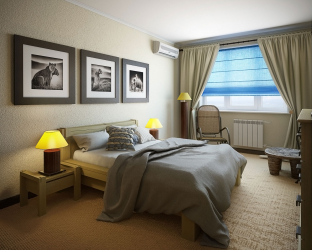 Como fazer espaço no quarto acima da cama: colocação de pinturas pelo Feng Shui. 170+ (Fotos) acentos brilhantes e elegantes