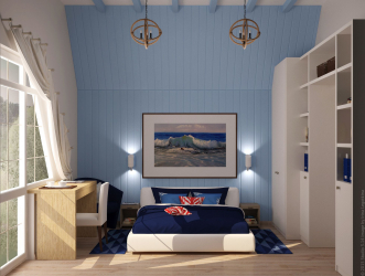 Como fazer espaço no quarto acima da cama: colocação de pinturas pelo Feng Shui. 170+ (Fotos) acentos brilhantes e elegantes