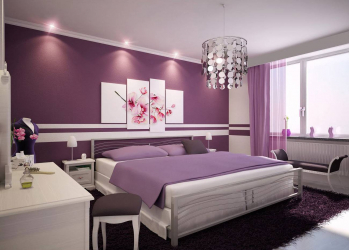 Como fazer espaço no quarto acima da cama: colocação de pinturas pelo Feng Shui. 170+ (Fotos) acentos brilhantes e elegantes