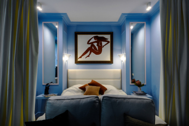 Como fazer espaço no quarto acima da cama: colocação de pinturas pelo Feng Shui. 170+ (Fotos) acentos brilhantes e elegantes