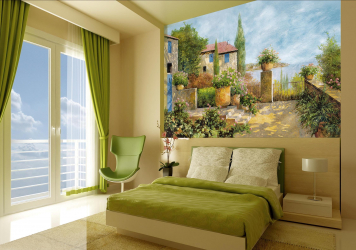 Como fazer espaço no quarto acima da cama: colocação de pinturas pelo Feng Shui. 170+ (Fotos) acentos brilhantes e elegantes