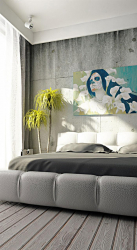 Como fazer espaço no quarto acima da cama: colocação de pinturas pelo Feng Shui. 170+ (Fotos) acentos brilhantes e elegantes