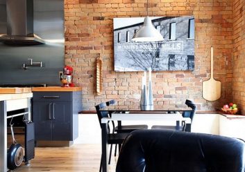 Parede de tijolos no interior - Uma maneira espetacular de transformar sua casa (mais de 260 fotos). A combinação na sala de estar, na cozinha, no quarto