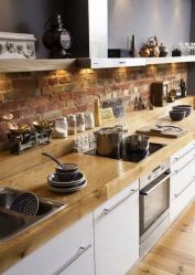 Parede de tijolos no interior - Uma maneira espetacular de transformar sua casa (mais de 260 fotos).A combinação na sala de estar, na cozinha, no quarto