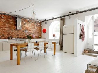 Parede de tijolos no interior - Uma maneira espetacular de transformar sua casa (mais de 260 fotos). A combinação na sala de estar, na cozinha, no quarto
