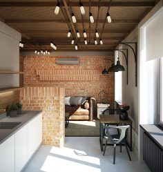 Parede de tijolos no interior - Uma maneira espetacular de transformar sua casa (mais de 260 fotos). A combinação na sala de estar, na cozinha, no quarto
