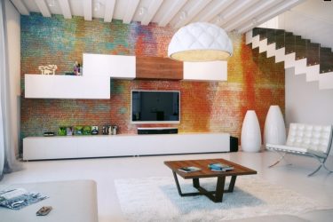 Parede de tijolos no interior - Uma maneira espetacular de transformar sua casa (mais de 260 fotos). A combinação na sala de estar, na cozinha, no quarto