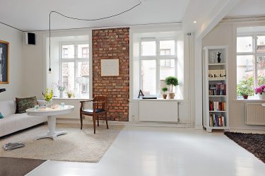 Parede de tijolos no interior - Uma maneira espetacular de transformar sua casa (mais de 260 fotos). A combinação na sala de estar, na cozinha, no quarto