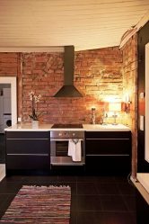 Parede de tijolos no interior - Uma maneira espetacular de transformar sua casa (mais de 260 fotos). A combinação na sala de estar, na cozinha, no quarto