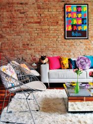Parede de tijolos no interior - Uma maneira espetacular de transformar sua casa (mais de 260 fotos). A combinação na sala de estar, na cozinha, no quarto