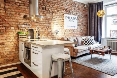 Parede de tijolos no interior - Uma maneira espetacular de transformar sua casa (mais de 260 fotos). A combinação na sala de estar, na cozinha, no quarto