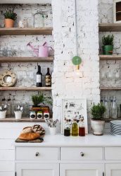 Parede de tijolos no interior - Uma maneira espetacular de transformar sua casa (mais de 260 fotos). A combinação na sala de estar, na cozinha, no quarto