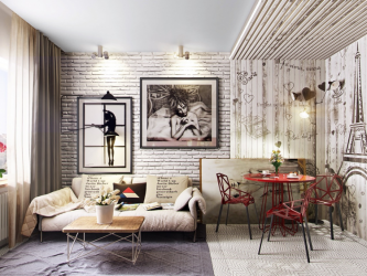 Parede de tijolos no interior - Uma maneira espetacular de transformar sua casa (mais de 260 fotos). A combinação na sala de estar, na cozinha, no quarto