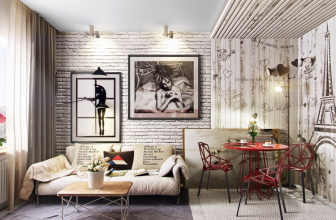 Brick wall in the interior - A spectacular way to transform your home (260+ Photos). The combination in the living room, in the kitchen, in the bedroom