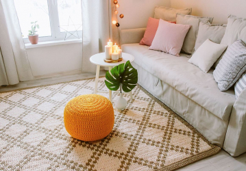Fazemos as nossas próprias mãos: Como é que um tapete de fios fica no seu interior? (Mais de 85 fotos). Idéias legais para um design elegante (tapetes redondos, retangulares, feitos de pompons)