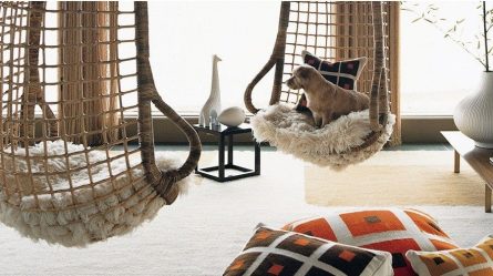 เก้าอี้ที่ถูกระงับจากหวายธรรมชาติและประดิษฐ์: 195+ ตัวเลือกภาพ (หวาย, macrame, พร้อมฝาครอบ)