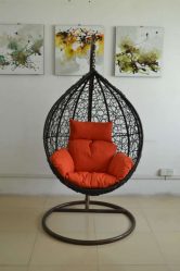 เก้าอี้ที่ถูกระงับจากหวายธรรมชาติและประดิษฐ์: 195+ ตัวเลือกภาพ (หวาย, macrame, พร้อมฝาครอบ)