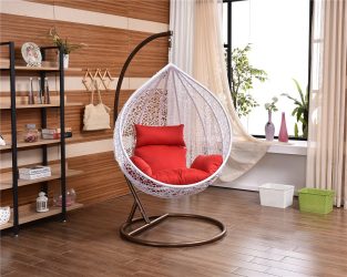 เก้าอี้ที่ถูกระงับจากหวายธรรมชาติและประดิษฐ์: 195+ ตัวเลือกภาพ (หวาย, macrame, พร้อมฝาครอบ)