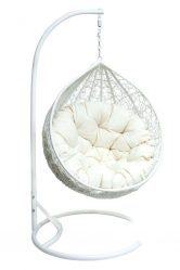 เก้าอี้ที่ถูกระงับจากหวายธรรมชาติและประดิษฐ์: 195+ ตัวเลือกภาพ (หวาย, macrame, พร้อมฝาครอบ)