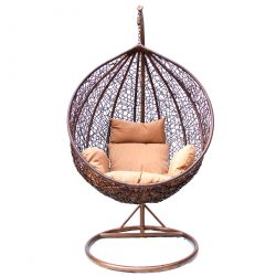 เก้าอี้ที่ถูกระงับจากหวายธรรมชาติและประดิษฐ์: 195+ ตัวเลือกภาพ (หวาย, macrame, พร้อมฝาครอบ)