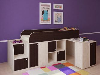 Cama de sótão com uma área de trabalho (mais de 165 fotos): idéias originais para quartos pequenos