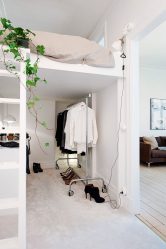 Cama de sótão com uma área de trabalho (mais de 165 fotos): idéias originais para quartos pequenos