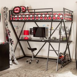 Cama de sótão com uma área de trabalho (mais de 165 fotos): idéias originais para quartos pequenos