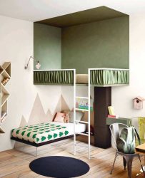 Cama de sótão com uma área de trabalho (mais de 165 fotos): idéias originais para quartos pequenos