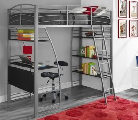 Cama de sótão com uma área de trabalho (mais de 165 fotos): idéias originais para quartos pequenos