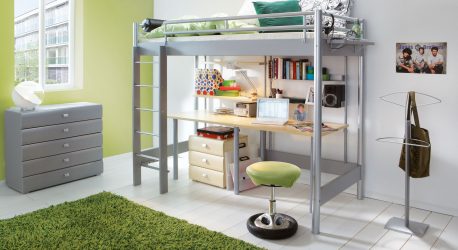 Cama de sótão com uma área de trabalho (mais de 165 fotos): idéias originais para quartos pequenos