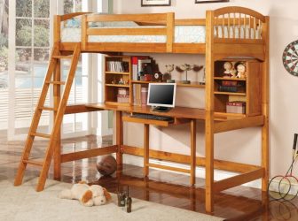 Cama de sótão com uma área de trabalho (mais de 165 fotos): idéias originais para quartos pequenos