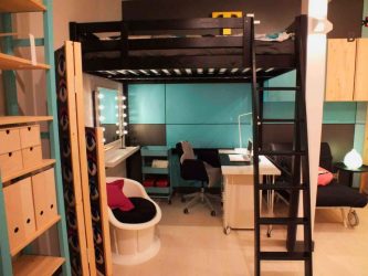 Cama de sótão com uma área de trabalho (mais de 165 fotos): idéias originais para quartos pequenos