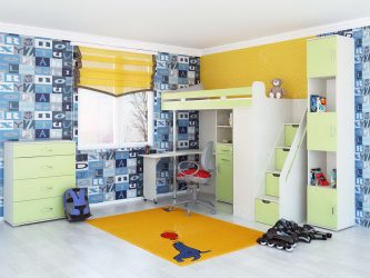 Cama de sótão com uma área de trabalho (mais de 165 fotos): idéias originais para quartos pequenos