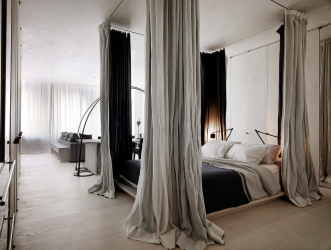 Design de cama de luxo com um dossel para o conforto romântico. 160+ (Fotos) para quartos para adultos e crianças (+ Avaliações)