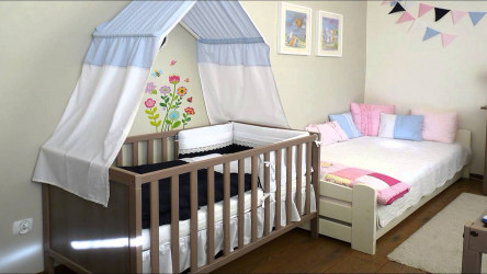 Design de cama de luxo com um dossel para o conforto romântico. 160+ (Fotos) para quartos para adultos e crianças (+ Avaliações)