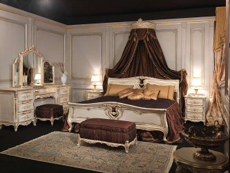 Design de cama de luxo com um dossel para o conforto romântico. 160+ (Fotos) para quartos para adultos e crianças (+ Avaliações)