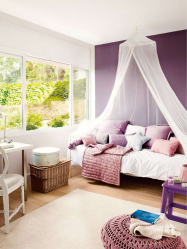 Design de cama de luxo com um dossel para o conforto romântico. 160+ (Fotos) para quartos para adultos e crianças (+ Avaliações)
