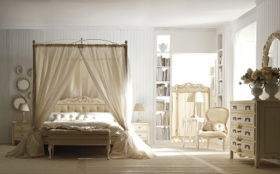 Design de cama de luxo com um dossel para o conforto romântico. 160+ (Fotos) para quartos para adultos e crianças (+ Avaliações)