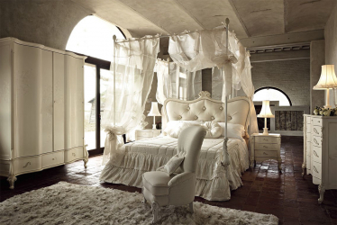 Design de cama de luxo com um dossel para o conforto romântico. 160+ (Fotos) para quartos para adultos e crianças (+ Avaliações)