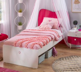 Design de cama de luxo com um dossel para o conforto romântico. 160+ (Fotos) para quartos para adultos e crianças (+ Avaliações)