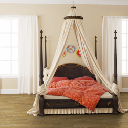 Design de cama de luxo com um dossel para o conforto romântico. 160+ (Fotos) para quartos para adultos e crianças (+ Avaliações)