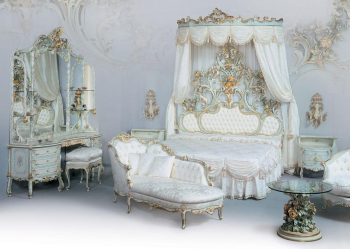 Design de cama de luxo com um dossel para o conforto romântico. 160+ (Fotos) para quartos para adultos e crianças (+ Avaliações)